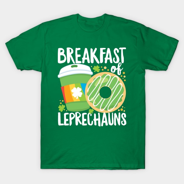 St Patrick's Day Funny Breakfast of Leprechauns Coffee T-Shirt by DetourShirts